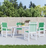 VidaXL Tuinstoelkussens lage rug 4 st 100x50x3 cm oxford stof groen