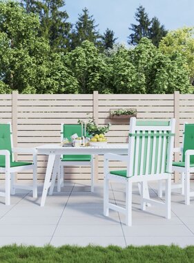 VidaXL Tuinstoelkussens lage rug 4 st 100x50x3 cm oxford stof groen