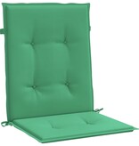 VidaXL Tuinstoelkussens lage rug 4 st 100x50x3 cm oxford stof groen
