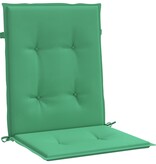 VidaXL Tuinstoelkussens lage rug 2 st 100x50x3 cm oxford stof groen