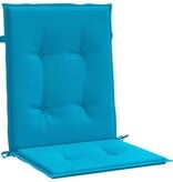 VidaXL Tuinstoelkussens lage rug 4 st 100x50x3 cm oxford stof blauw