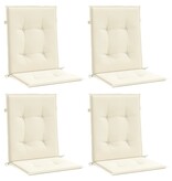 VidaXL Tuinstoelkussen lage rug 4 st 100x50x3 cm oxford stof antraciet