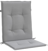 VidaXL Tuinstoelkussen lage rug 4 st oxford stof antraciet