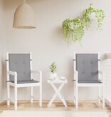 VidaXL Tuinstoelkussen lage rug 2 st oxford stof antraciet