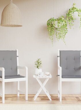 VidaXL Tuinstoelkussen lage rug 2 st oxford stof antraciet