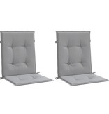 VidaXL Tuinstoelkussen lage rug 2 st oxford stof antraciet