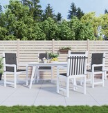 VidaXL Tuinstoelkussen lage rug oxford stof antracietkleur