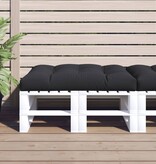 VidaXL Palletkussen 120x80x12 cm stof zwart