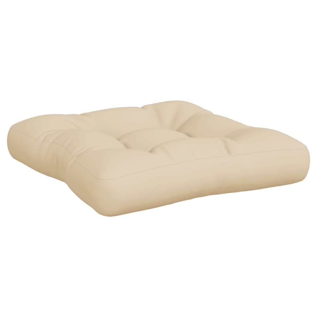 VidaXL Palletkussens 3 st stof beige