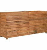 VidaXL Plantenbak verhoogd 150x40x72 cm gerecycled teakhout en staal