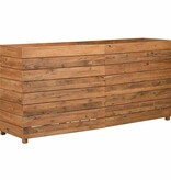 VidaXL Plantenbak verhoogd 150x40x72 cm gerecycled teakhout en staal