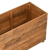 VidaXL Plantenbak verhoogd 150x40x55 cm gerecycled teakhout en staal