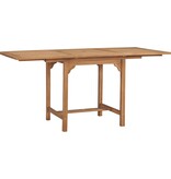 VidaXL Tuintafel verlengbaar (110-160)x80x75 cm massief teakhout