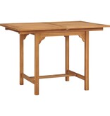 VidaXL Tuintafel verlengbaar (110-160)x80x75 cm massief teakhout