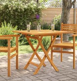 VidaXL Tuintafel inklapbaar 85x85x76 cm massief teakhout