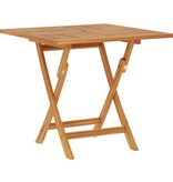 VidaXL Tuintafel inklapbaar 85x85x76 cm massief teakhout