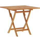 VidaXL Tuintafel inklapbaar 85x85x76 cm massief teakhout