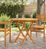 VidaXL Tuintafel inklapbaar 85x85x76 cm massief teakhout