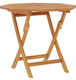 VidaXL Tuintafel inklapbaar 85x85x76 cm massief teakhout