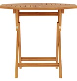 VidaXL Tuintafel inklapbaar 85x85x76 cm massief teakhout