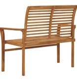 VidaXL Tuinbank 112 cm massief teakhout