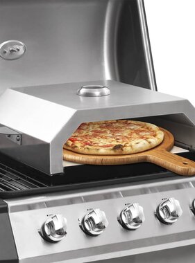 VidaXL Pizzaoven met keramische steen voor gas-/houtskoolbarbecue