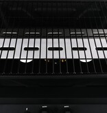 VidaXL Gasbarbecue met 3-laags zijtafel zwart