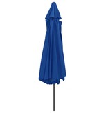 VidaXL Parasol met metalen paal 390 cm azuurblauw