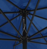 VidaXL Parasol met metalen paal 390 cm azuurblauw