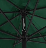 VidaXL Parasol met metalen paal 390 cm groen