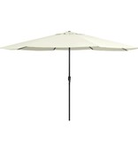 VidaXL Parasol met metalen paal 390 cm zandwit