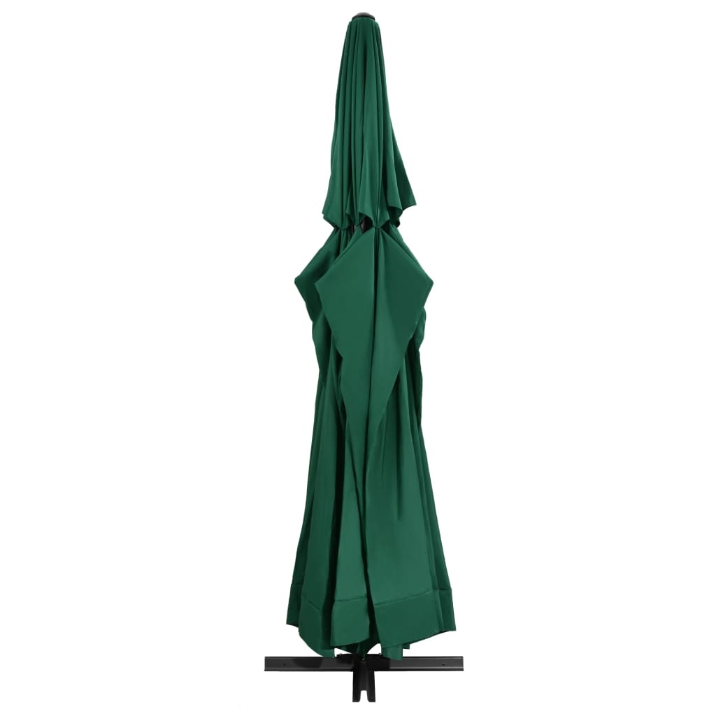 VidaXL Parasol met aluminium paal 600 cm groen