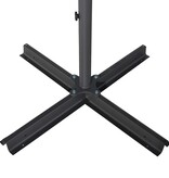 VidaXL Parasol met aluminium paal 600 cm groen