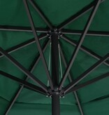 VidaXL Parasol met aluminium paal 600 cm groen