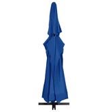 VidaXL Parasol met aluminium paal 500 cm azuurblauw