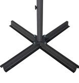 VidaXL Parasol met aluminium paal 500 cm azuurblauw