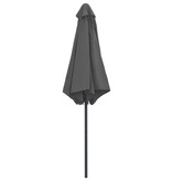 VidaXL Parasol met aluminium paal 270x246 cm antracietkleurig
