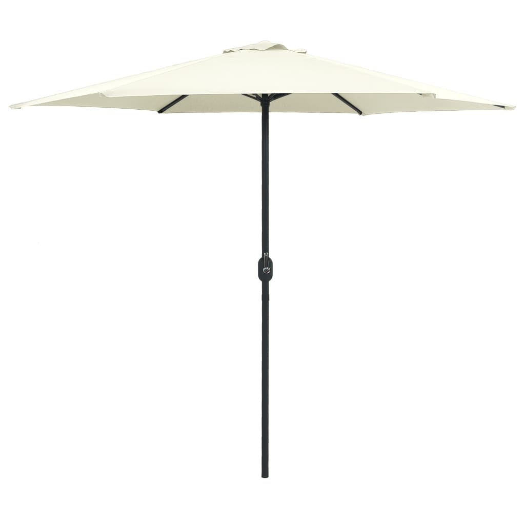 VidaXL Parasol met aluminium paal 270x246 cm zandwit