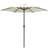 VidaXL Parasol met aluminium paal 270x246 cm zandwit