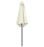 VidaXL Parasol met aluminium paal 270x246 cm zandwit