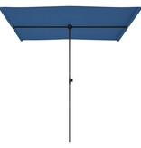 VidaXL Parasol met aluminium paal 2x1,5 m azuurblauw