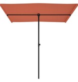 VidaXL Parasol met aluminium paal 2x1,5 m terracottakleurig