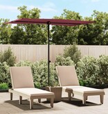 VidaXL Parasol met aluminium paal 2x1,5 m bordeauxrood