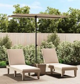 VidaXL Parasol met aluminium paal 2x1,5 m taupe