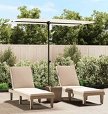 VidaXL Parasol met aluminium paal 2x1,5 m zandwit