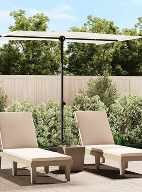 VidaXL Parasol met aluminium paal 2x1,5 m zandwit