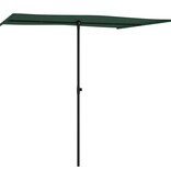 VidaXL Parasol met aluminium paal 2x1,5 m groen