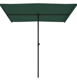 VidaXL Parasol met aluminium paal 2x1,5 m groen