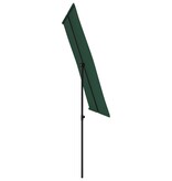 VidaXL Parasol met aluminium paal 2x1,5 m groen