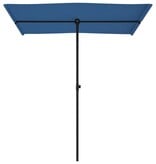 VidaXL Parasol met aluminium paal 180x110 cm azuurblauw